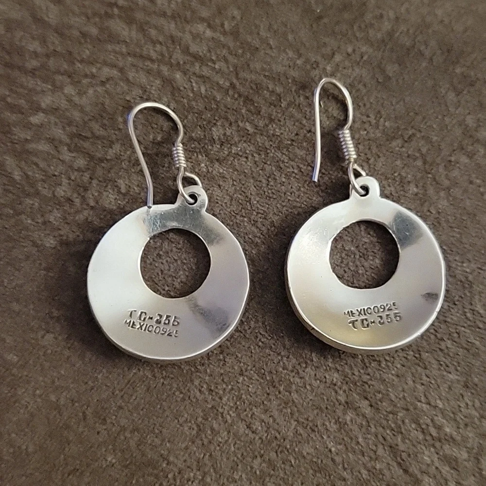 TAXCO Mexican Hoop Dangle Hook Earrings TC-255